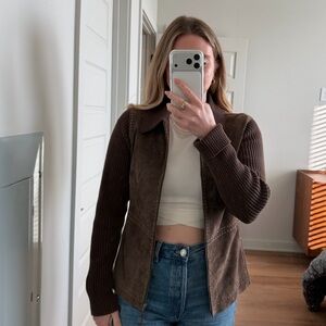 Vintage New Frontier Brown Suede Jacket